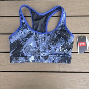 TYR Durafast Women's Storm Harley Top Grey/blue Size S New
